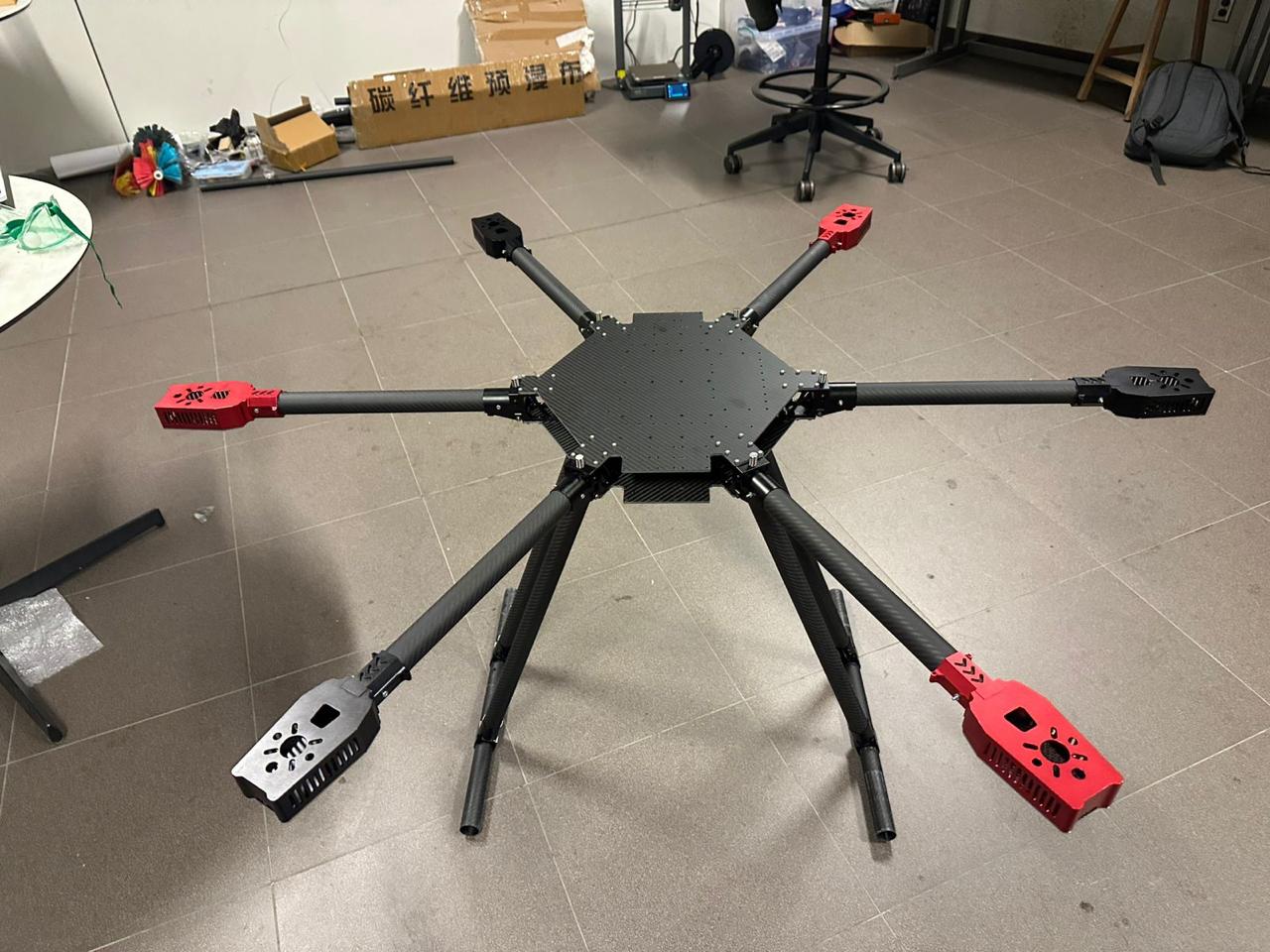 AeroClean's carbon-fiber drone airframe